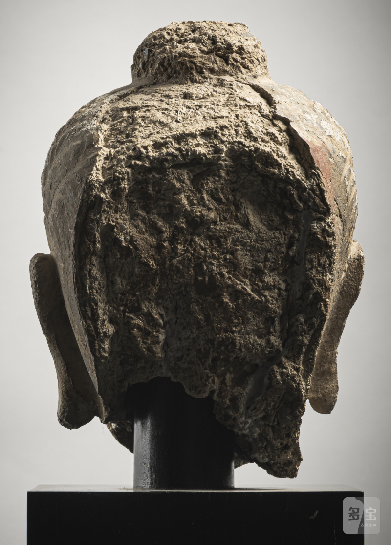 A STUCCO HEAD OF BUDDHA SHAKYAMUNI - 图2